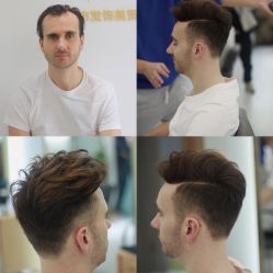 -发饰美男士增发补发假发定制店