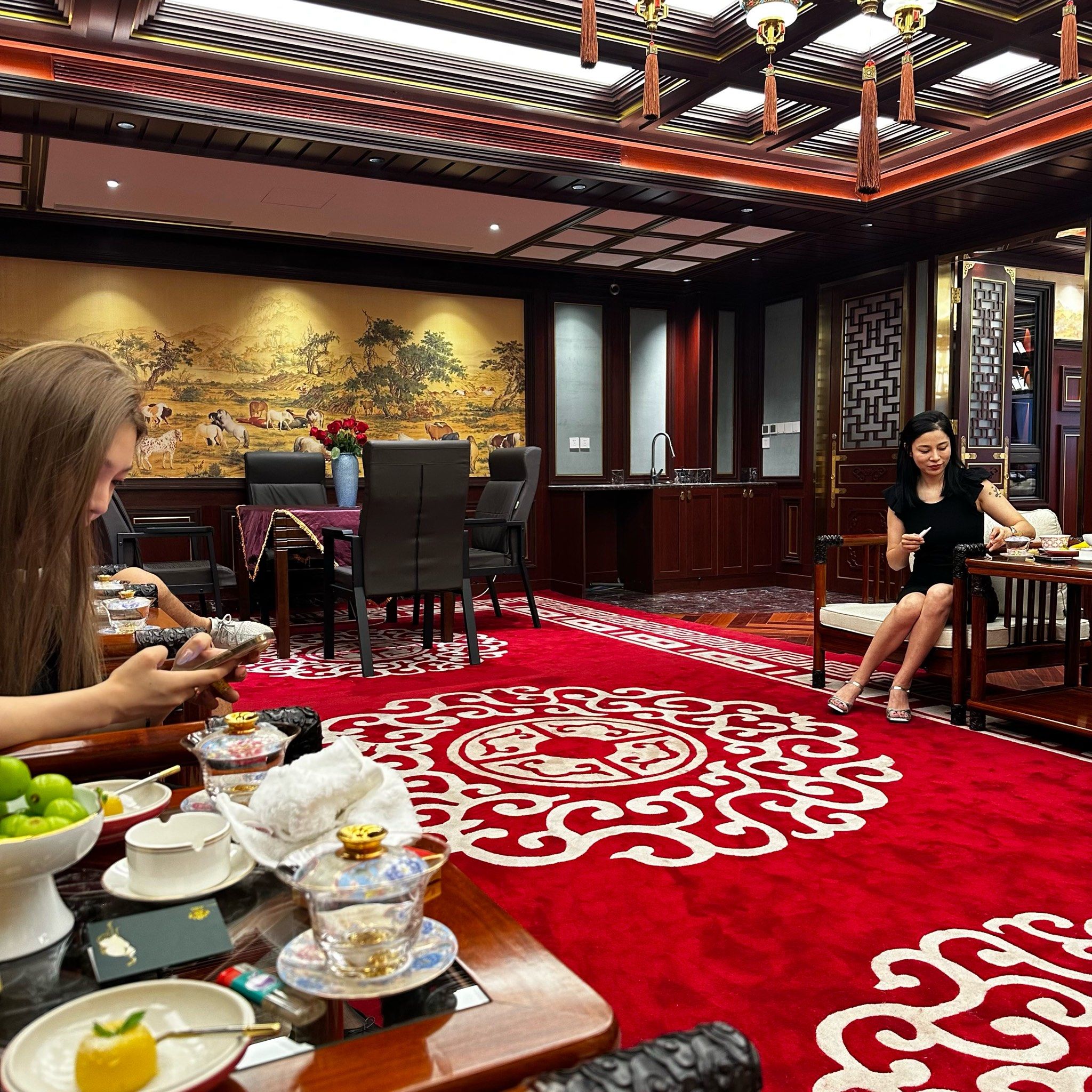 中西合璧的商务晚餐