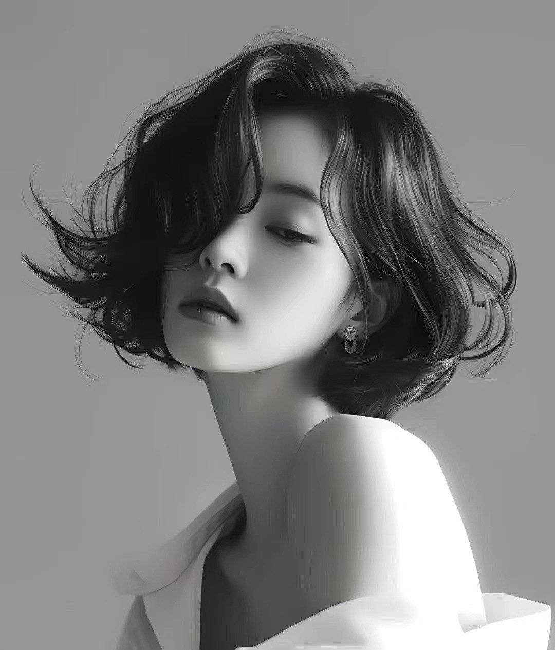 女生短发卷发发型合集,法式烫发蓬松蛋卷头