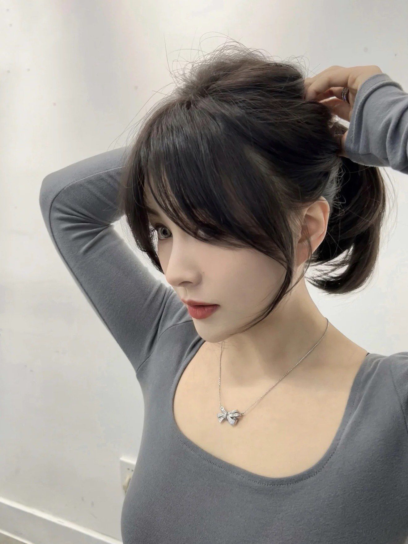 不挑脸型的法式刘海