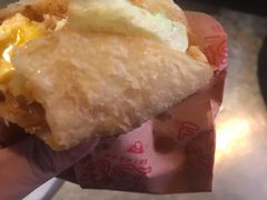 -小红车炸蛋葱油饼