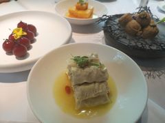 鸡汁荠菜百叶包-玫瑰厅上海菜(兴国路店)