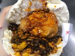 -清真马乐贝腊牛肉蛋黄菜夹馍(马蓉洒金桥店)