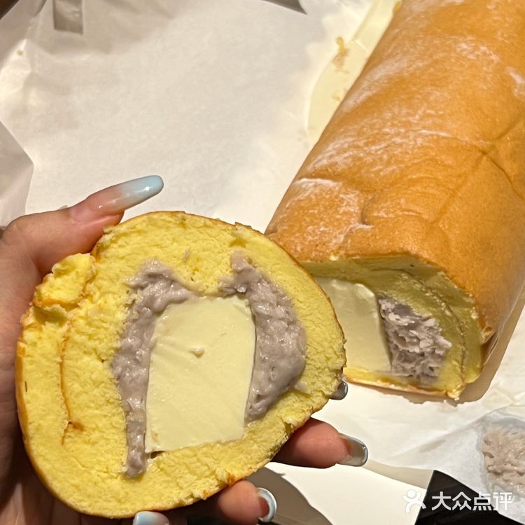 名不虚传的芋泥奶冻卷！