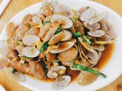 姜葱炒花甲-明记海鲜大排档(巽寮湾店)