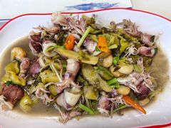小管炒咸菜-谊荣海鲜大牌档(石湖店)
