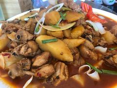 新疆大盘鸡-兰州老马家族食府(康庄总店)