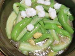 湖虾仁玉带丝瓜-南京大牌档(香港广场店)