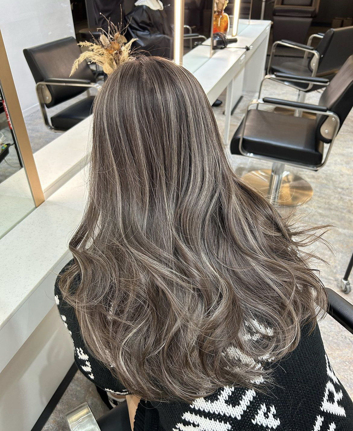 奶茶色挑染 
#茶色 #奶茶色挑染

清纯的,冷酷的,轻快的,帅气的