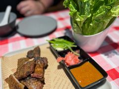 生菜五花肉-在老街·淮安大排档·甜麻干煸龙虾·烧烤(河下古镇店)