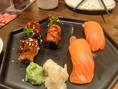 火炙三文鱼寿司四味-鸟鹏烧鸟居酒屋(熙龙湾店)