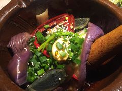 手锤皮蛋茄子-绿茶餐厅(乐峰广场店)