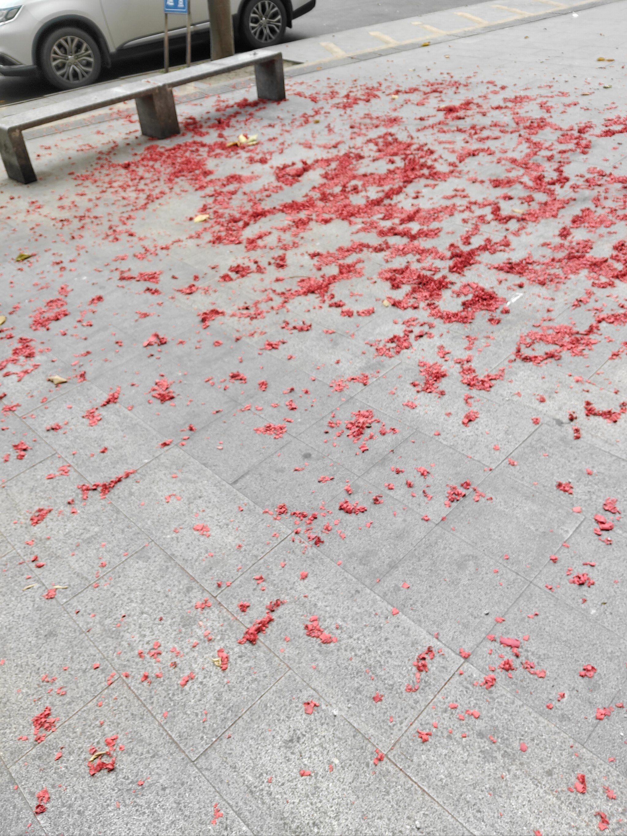 天天领红包地上红红的鞭炮,熟悉的硫磺味