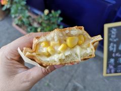 香甜玉米芝士车轮饼-馋嘴诱惑