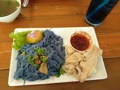 -蝶豆花蓝面条