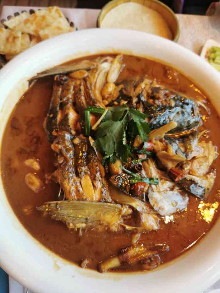 大碗居(东四店)-"爱上鱼头泡饼了,酱香味浓,还一丝丝甜味,.