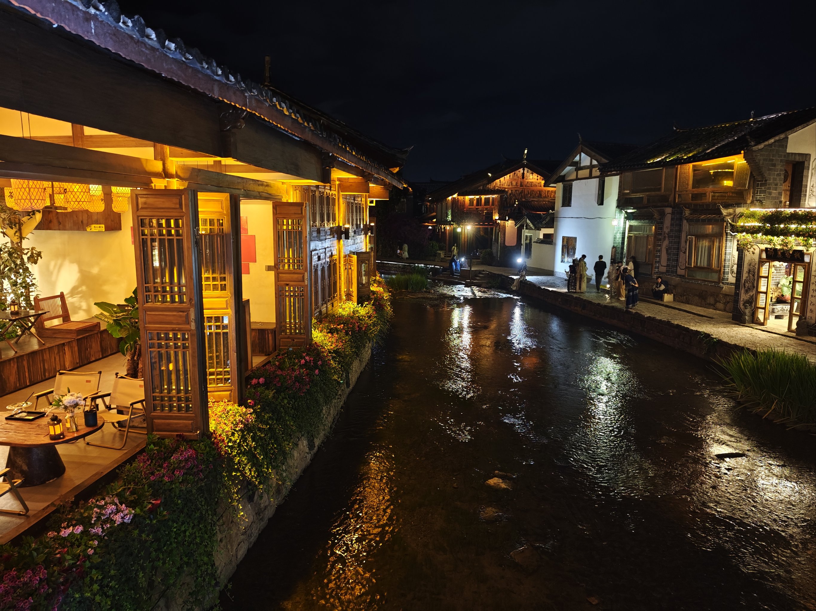 丽江古城美丽夜景