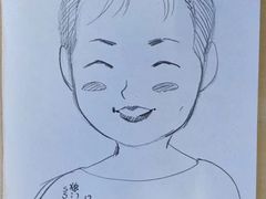 给客人画的卡通画-獨門烤肉(开发区店)