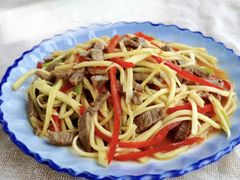茭瓜炒牛肉丝-老山村酒楼(白石洲店)