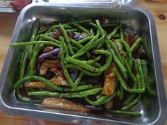 蒜茸炒豆角-大岗仙庙烧鸡(花东店)