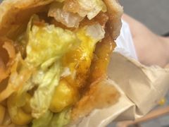 -小红车炸蛋葱油饼