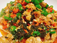 青椒紫苏蛙-花椒笑成都小馆(百脑汇店)