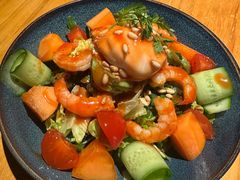 木瓜鲜虾色拉-JINNS锦时 steak&pizza(浸信会礼拜堂旧址店)