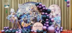 -宝宝百日宴周岁生日派对气球布置策划