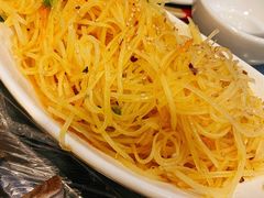 炝土豆丝-腾格勒烤羊腿