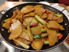 干锅土豆片-回奶奶清真菜(梅江店)