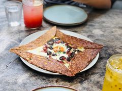 鸡蛋蘑菇熏肉荞麦可丽饼-RAC BAR(安福路店)