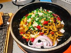 石锅响油鳝丝-老头儿油爆虾(星光一期店)