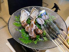 弹牙黄油大连鲍-白仁仔· 活烤海鲜 宵夜(豫园店)