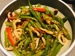 豆角丝炒肉拌转百刀-日上三甘(三里屯店)