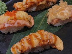 火炙三文鱼寿司四味-鸟鹏烧鸟居酒屋(熙龙湾店)