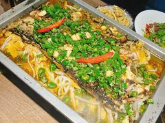 青椒麻烤鱼-锦尚阁烤鱼•天津菜(宣武门胡同店)