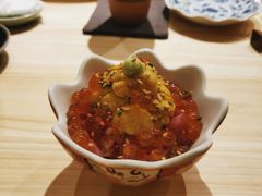 金枪鱼泥海胆生筋子拌饭-鮨青(恒基名人购物中心店)