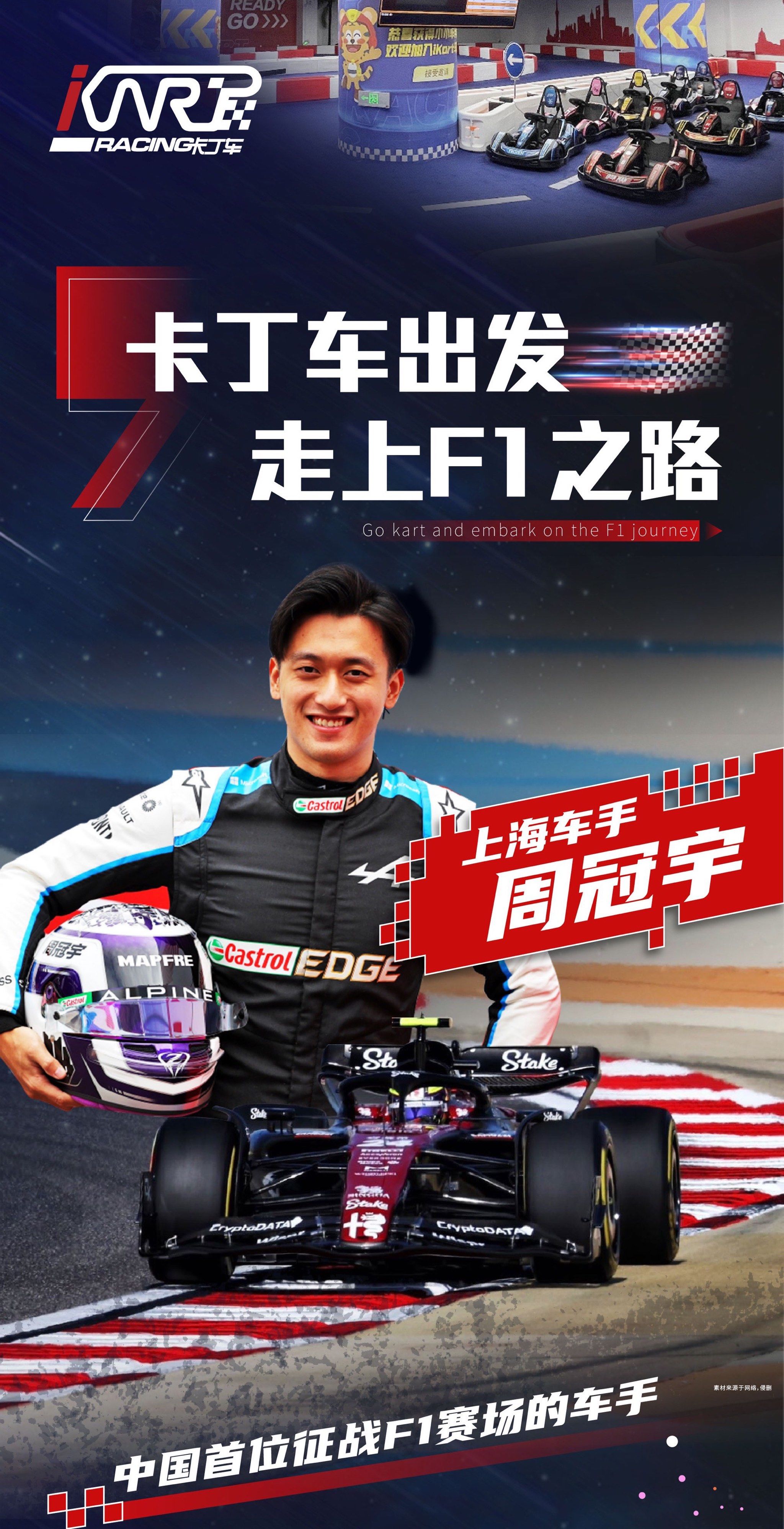 从卡丁车出发,周冠宇的f1之路!