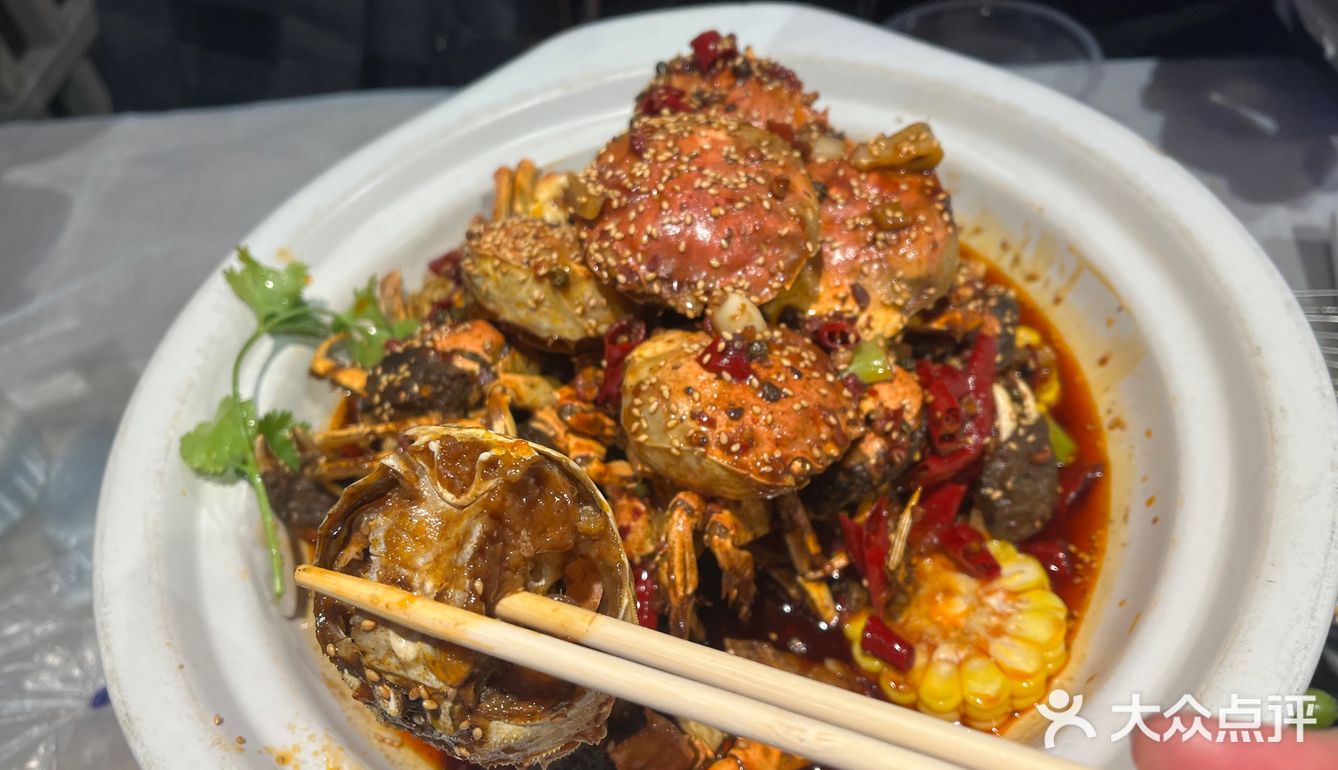 「肥肥虾庄·金牌油焖大虾(石牌岭二店)」蟹的味道不错