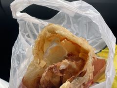 -小红车炸蛋葱油饼