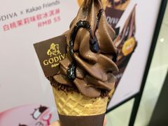 黑巧克力味软冰淇淋-GODIVA(恒隆广场店)