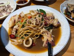 九层塔炒鱿鱼-乡亲鹅肉城(昆山店)