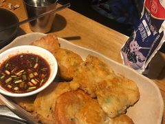 土豆饼-包装马车·韩国料理·포장마차