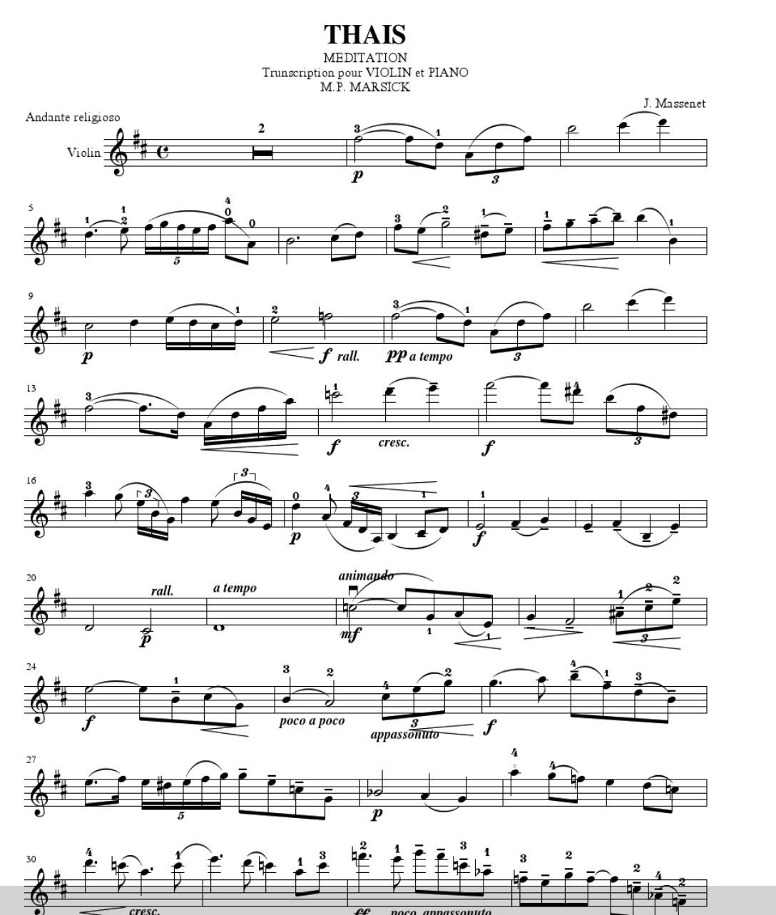 克芮斯音乐小知识之沉思曲