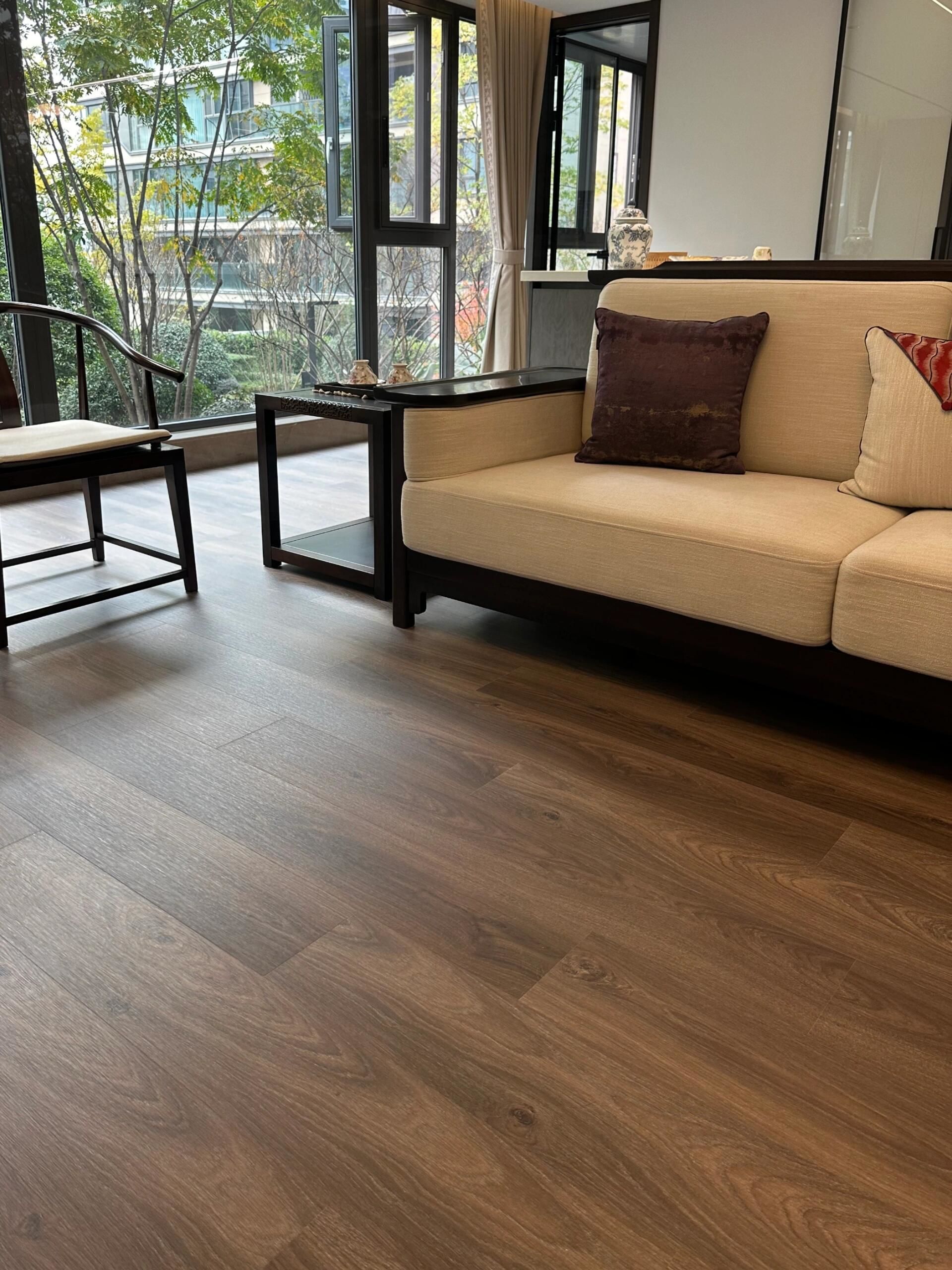 新中式 这款地板选的太对了