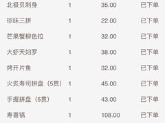 账单-渔寿司·日本料理(艾尚天地店)