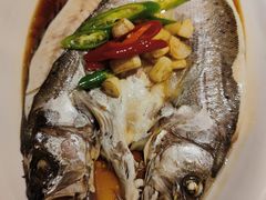葱椒鲈鱼-绿茶餐厅(西单老佛爷店)