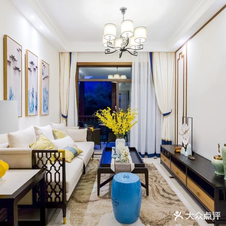 新中式客厅窗帘搭配！雅韵的气质，令人着迷！