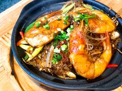 黑椒大虾粉丝煲-大茴香越法料理(SOHO复兴店)