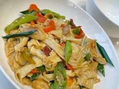 火腿炒农家豆腐皮-辣公子·千岛湖私房菜(滨江店)